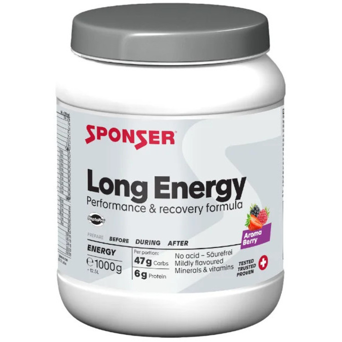 Sponser Long Energy gėrimas | 1000g | Berry