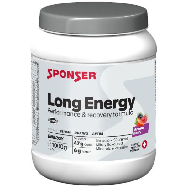 Sponser Long Energy gėrimas | 1000g | Berry Sponser Long Energy gėrimas | 1000g | Berry