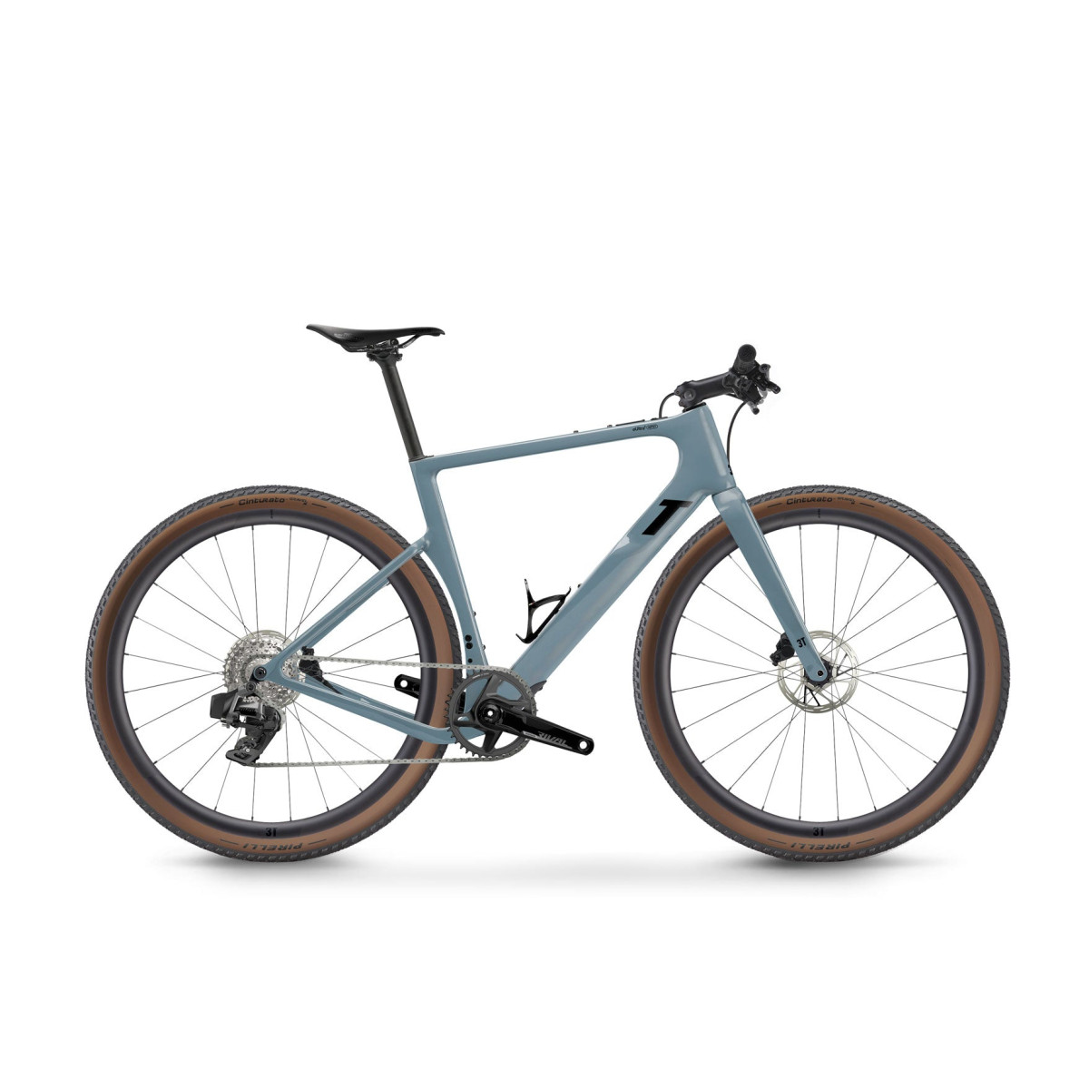 3T E-Ultra WPNT elektrinis dviratis | SRAM Rival XPLR AXS 1x12 | FB DISCUS i28 | Grigio Perla