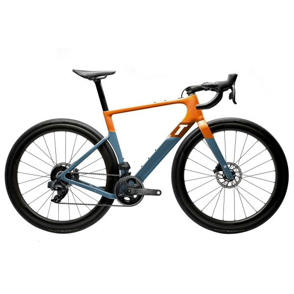 3T Exploro RaceMax Force AXS 1x Gravel dviratis / Orange - Grey