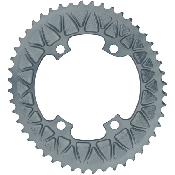 AbsoluteBlack Gravel Sub-Compact Oval Chainring | 110 BCD | 2x11/10-speed | Grey
