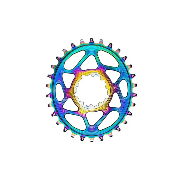AbsoluteBlack Oval Boost SRAM PVD dantratis | 3mm Offset | DM | 1x12/11/10/9 pavarų | Rainbow