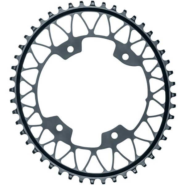 AbsoluteBlack OVAL Shimano 9100/8000/9000/6800 Chainring | 110 BCD | 1x12/11/10-speed | Grey
