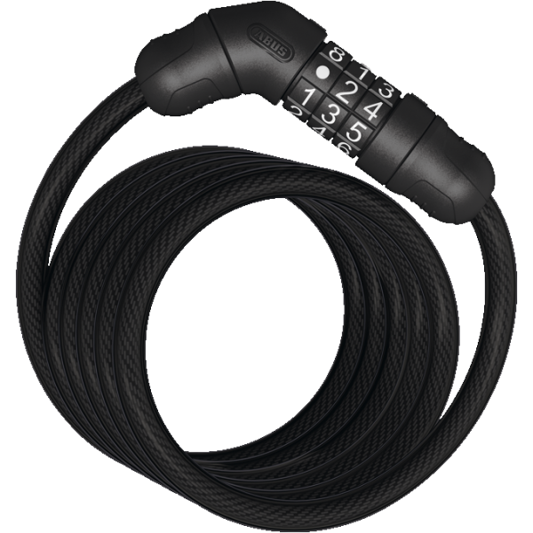 Abus Star 4508C/150 Black Coil Cable Lock