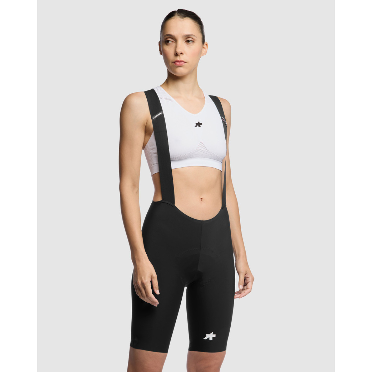 Assos Cropped Tank P1 Cycling Bra | White Series