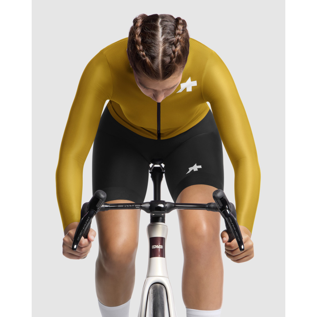 Assos Uma GT S11 EVO LS moteriški marškinėliai | Golden Yellow