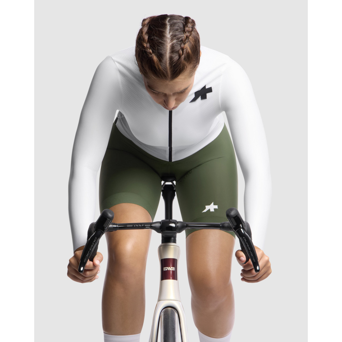 Assos Uma GT S11 EVO LS moteriški marškinėliai | White Series