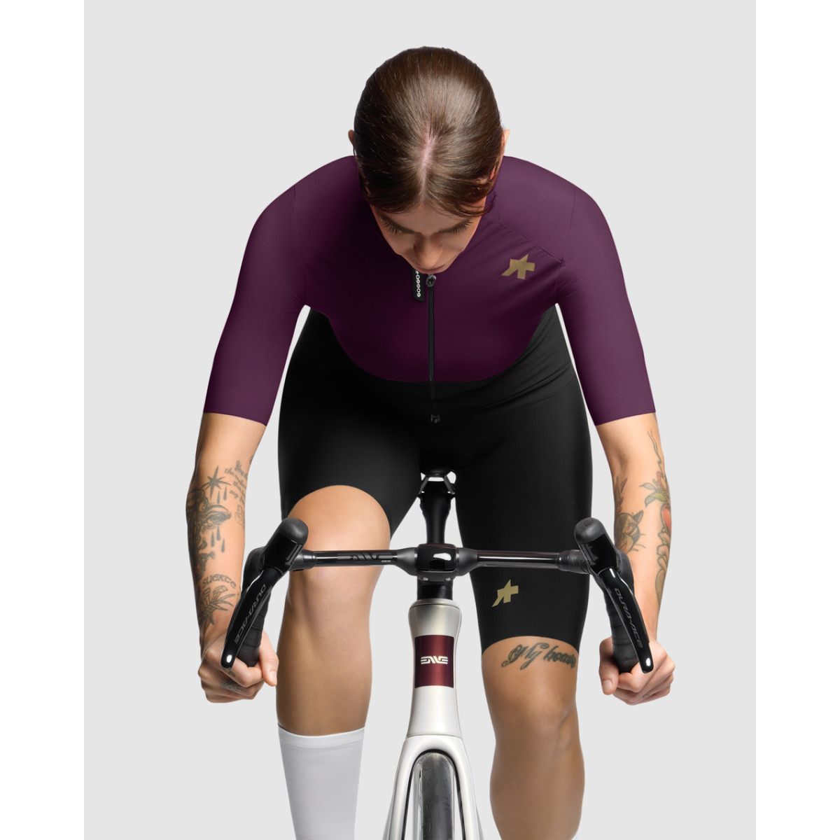 Assos Uma GTV S11 moteriški marškinėliai | Rock Purple