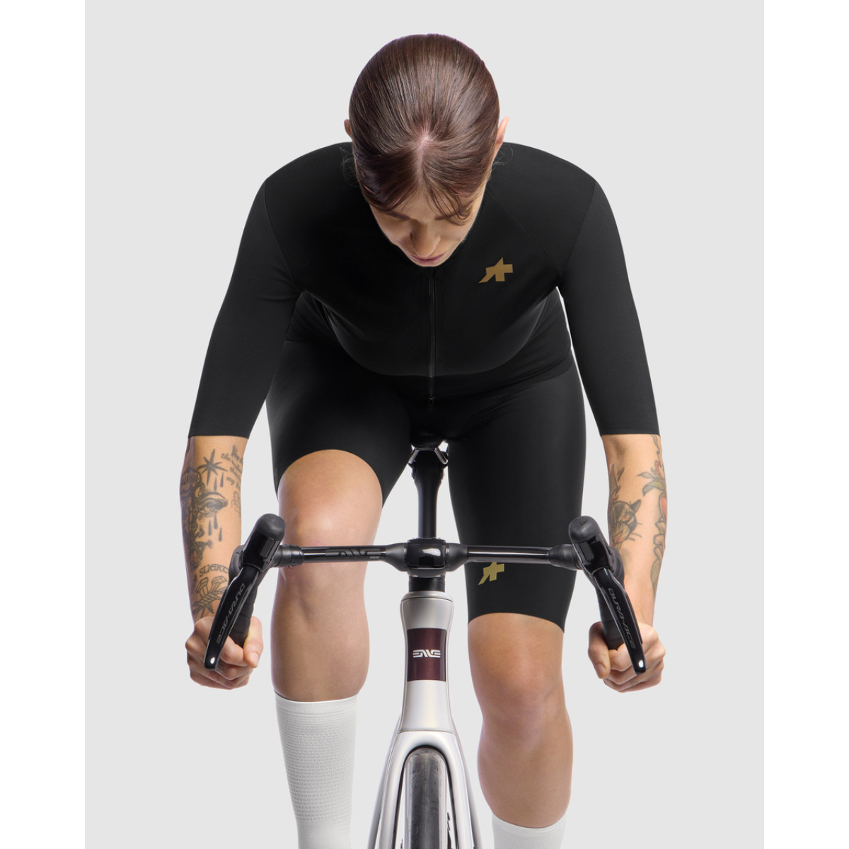 Assos Uma GTV Shell S11 moteriški marškinėliai | Black Series