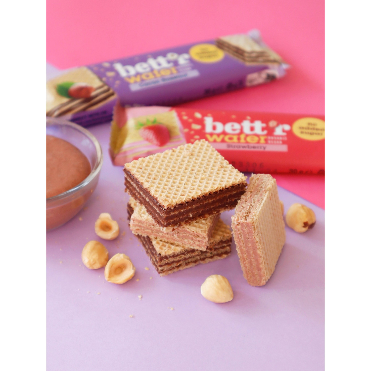 Bett'r Waffle Bar | 30 g | Strawberry