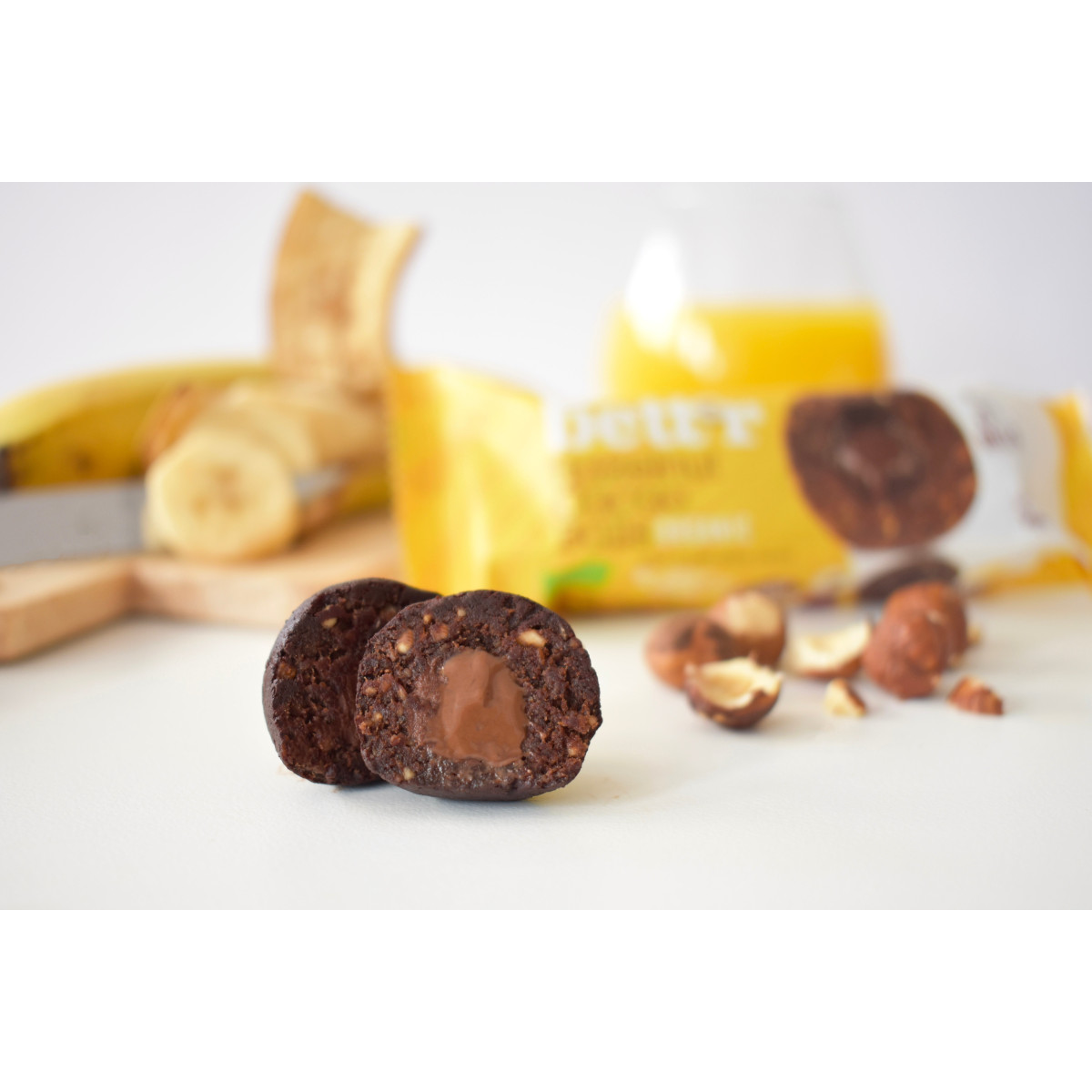 Bett'r vaisių rutuliukai | 45 g | Hazelnut & Cacao