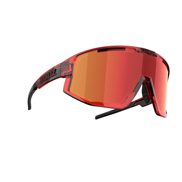 BLIZ Active Fusion | Transparent Red Sunglasses