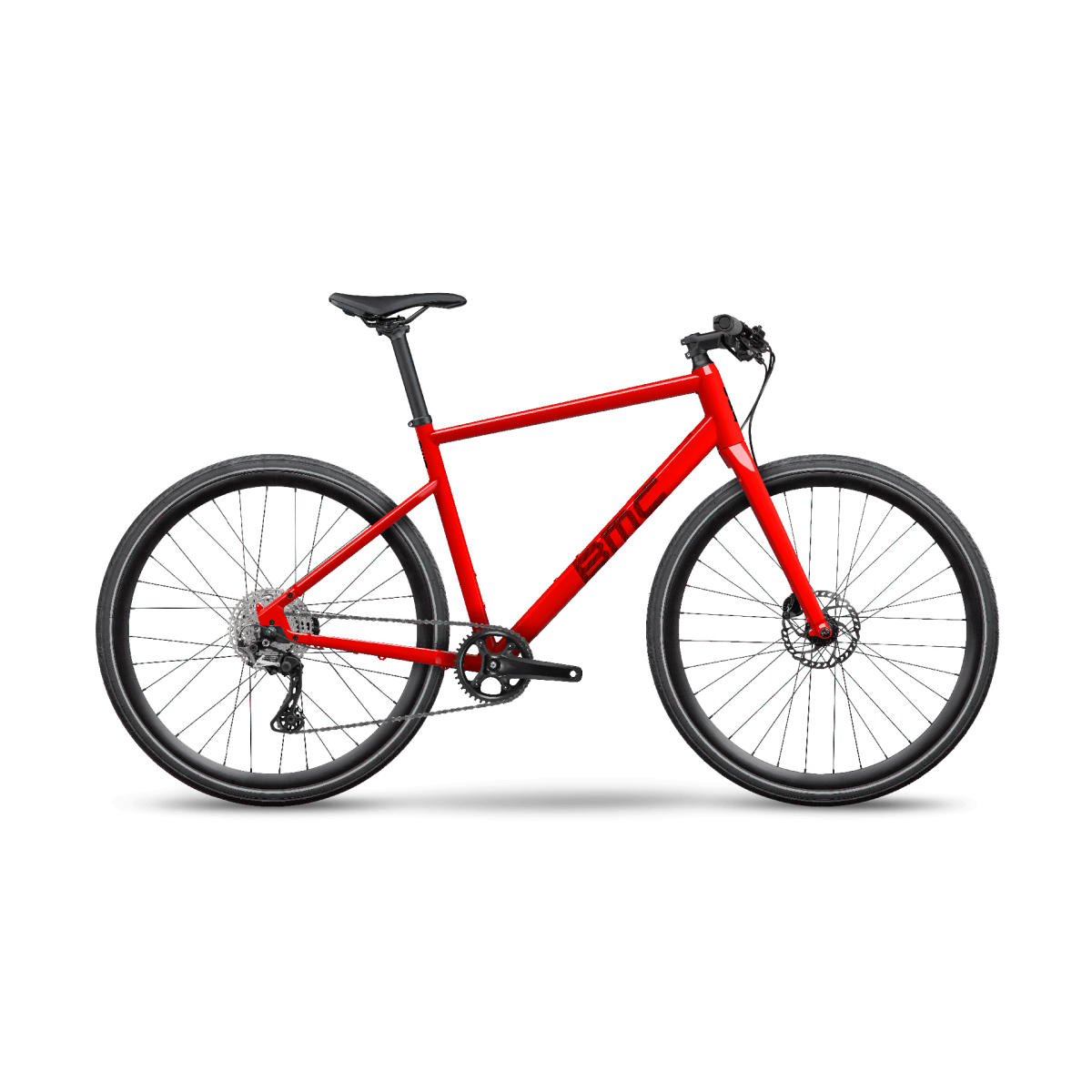 BMC Alpenchallenge AL Four hibridinis dviratis / Red - Black