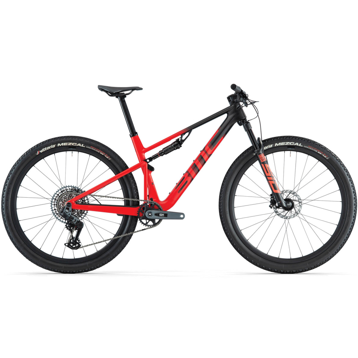 BMC Fourstroke 01 Two kalnų dviratis / Carbon Black - Red