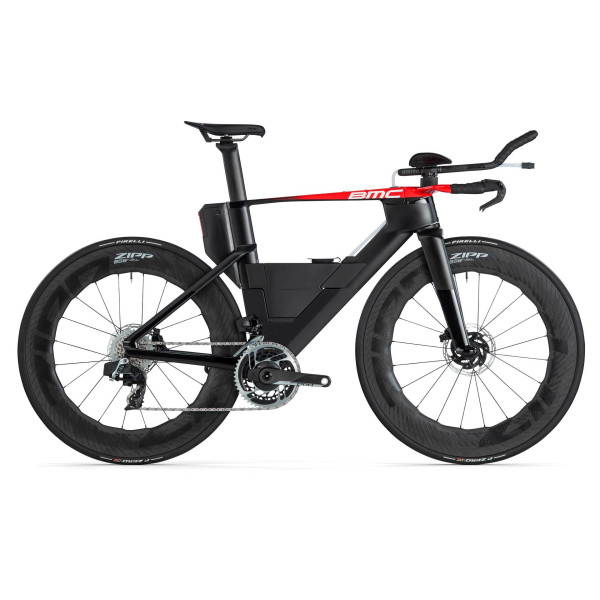 BMC Speedmachine 01 LTD triatlono dviratis / Carbon - White - Red