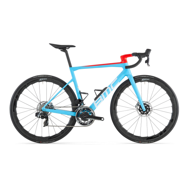 BMC Teammachine SLR01 One Road Bike | Glacier Blue - Neon Red
