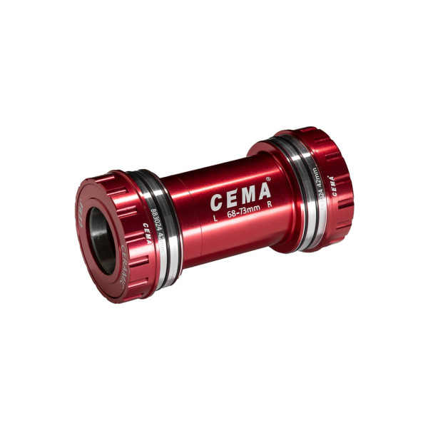 Cema Bottom Bracket | Shimano | BB30 68/73 mm | Ceramic | Red