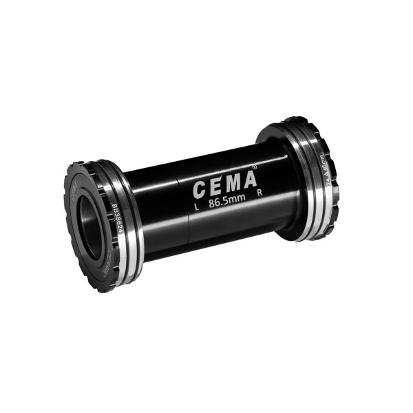 Cema Bottom Bracket  | Shimano | BB386 Evo 86.5 mm | Stainless Steel | Black