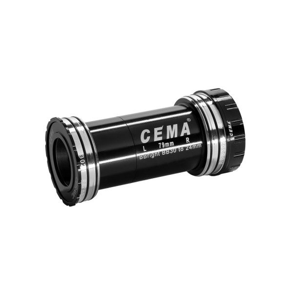 Cema Bottom Bracket | Shimano | BBright42 79 mm | Stainless Steel | Black