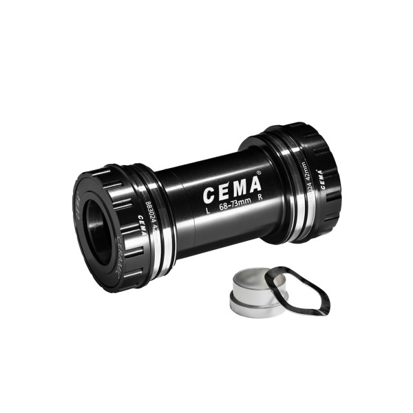 Cema Bottom Bracket | SRAM GXP | BB30 68/73 mm | Stainless Steel | Black
