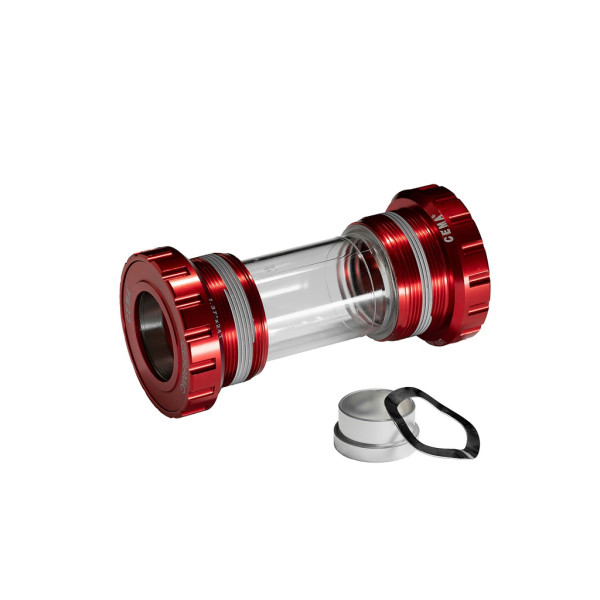 Cema Bottom Bracket  | SRAM GXP | BSA 68/73 mm | Stainless Steel | Red