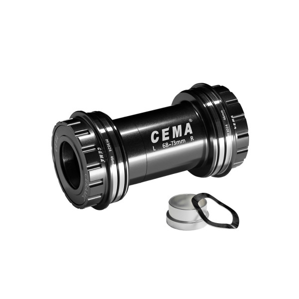 Cema Bottom Bracket | SRAM GXP | PressFit PF30 68/73 mm | Stainless Steel | Black