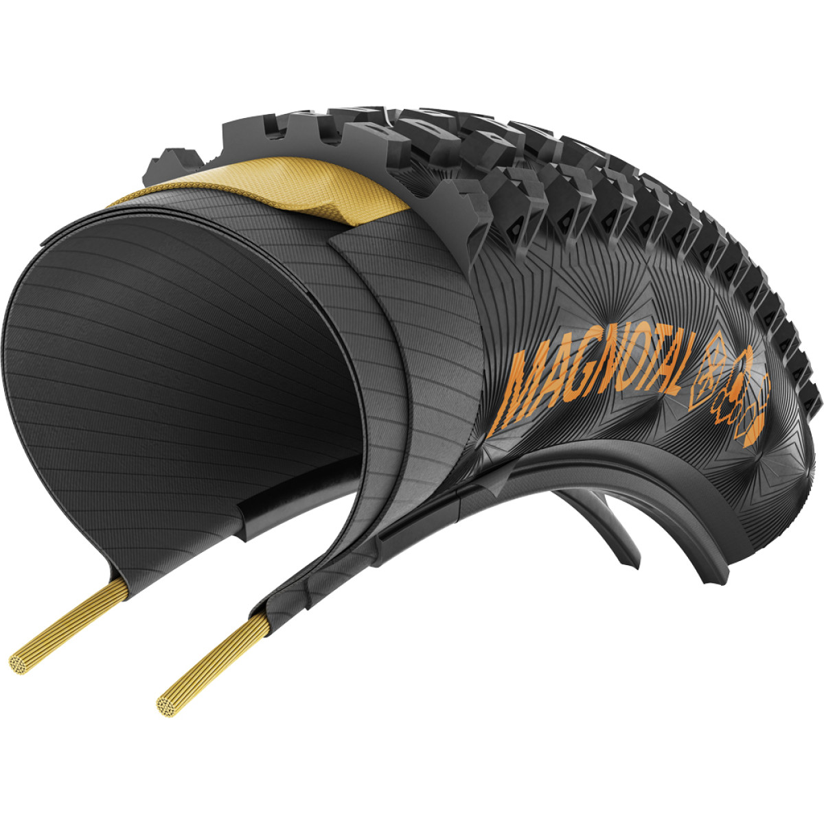 Continental Magnotal Trail Grip 27.5" TR E-25 sulankstoma padanga | Black Continental Magnotal Trail Grip 27.5" TR E-25 sulankstoma padanga | Black