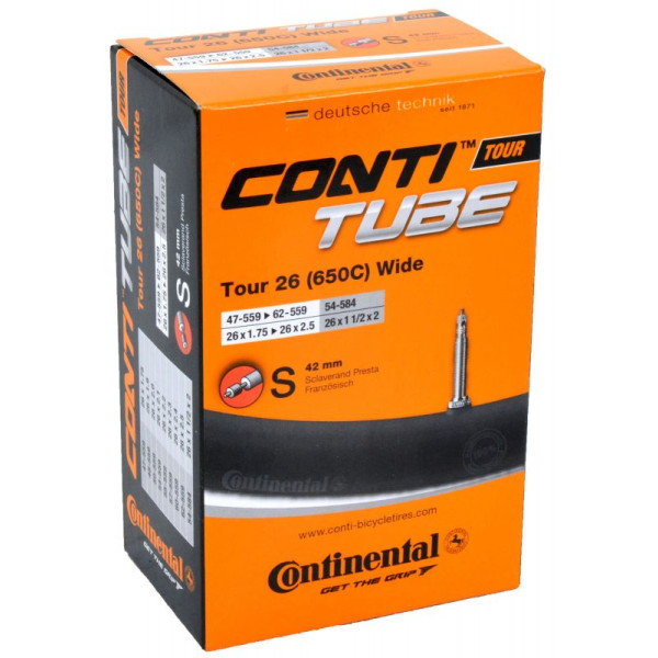 Continental Tour 26" Wide Inner Tube | SV 42mm
