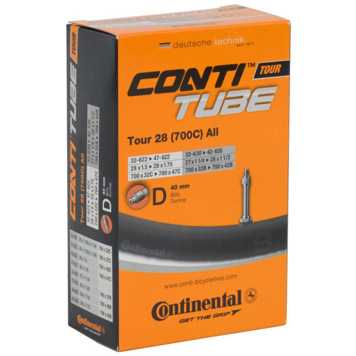 thumbnail image 2 of CONTINENTAL Tube Tour 28 Slim | 700c - Singapore 2 of 14