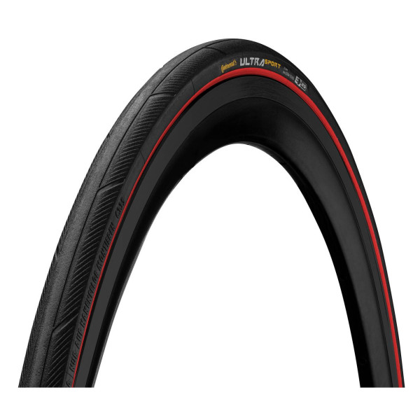 Continental Ultra Sport III 28" Folding Tire | Black - Red
