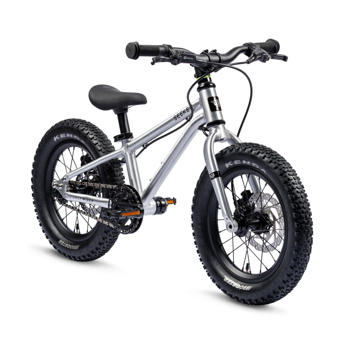 Early Rider Seeker 14" vaikiškas dviratis | Brushed Aluminium