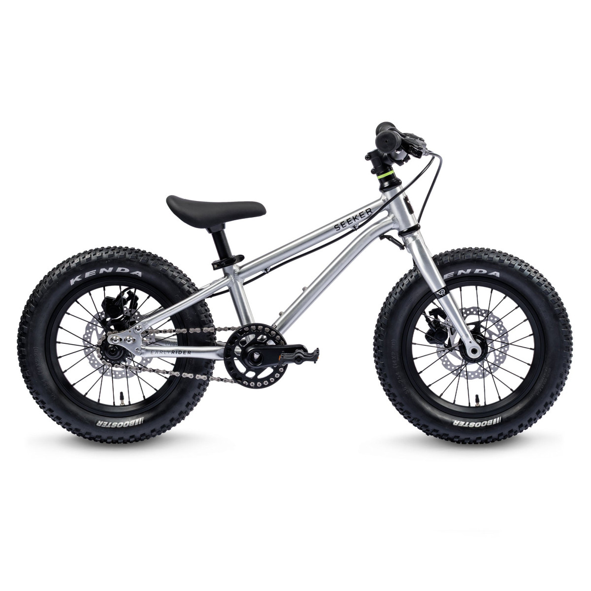 Early Rider Seeker 14" vaikiškas dviratis | Brushed Aluminium