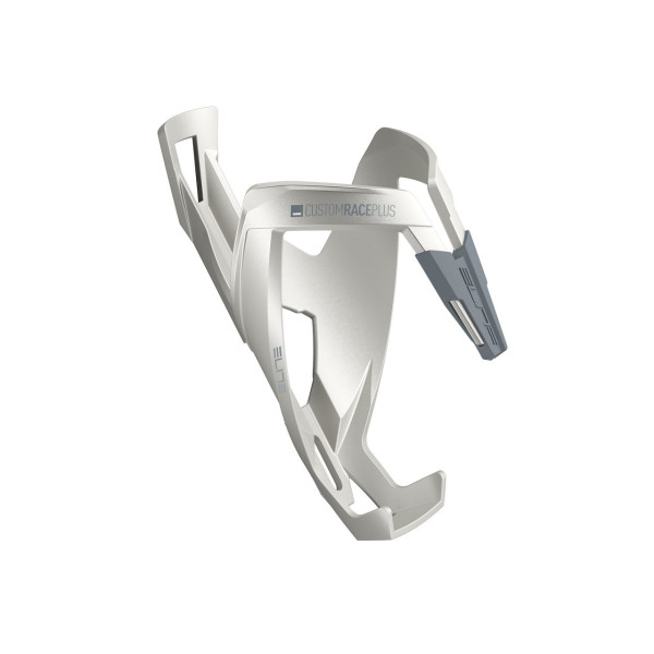 Elite Custom Race Plus Bottle Cage | Shiny White