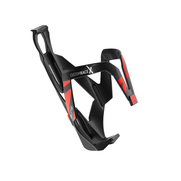 Elite Custom Race X Bottle Cage | Black Glossy - Red Graphic