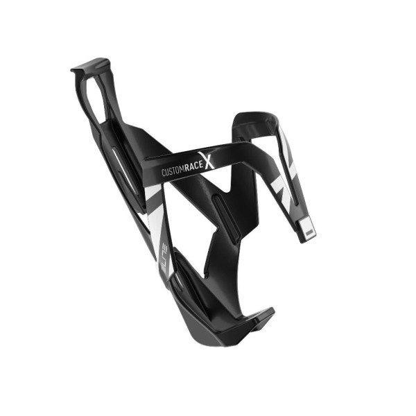 Elite Custom Race X Bottle Cage | Black Glossy - White Graphic