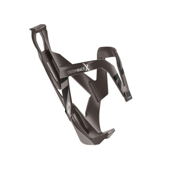 Elite Custom Race X Bottle Cage | Titanium Metal - Black Graphic