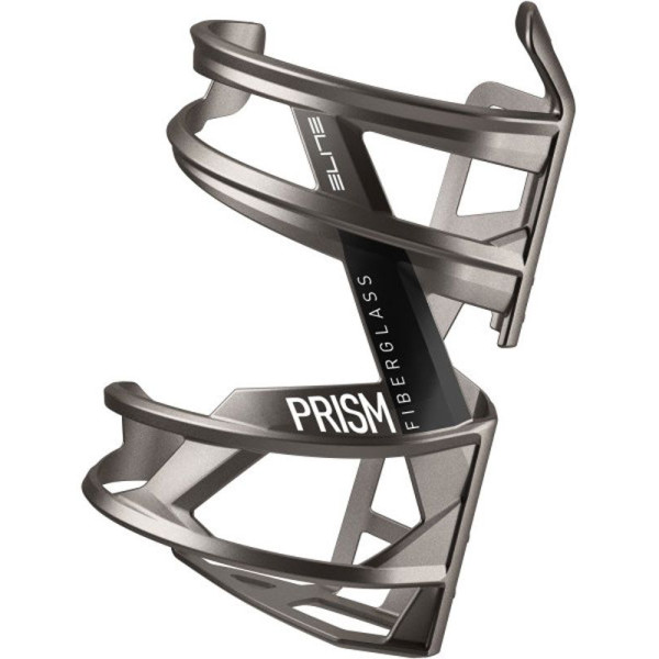 Elite Prism Bottle Cage | Left | Titanium Metal - Black