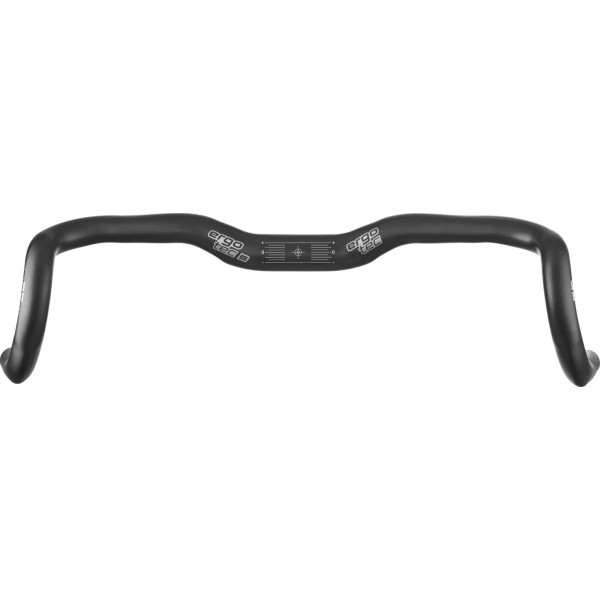 Guidon Ergotec RANDONNEUR ER-20 Pour Balades Et Randos : Alu Noir, 31,8 Mm, 420/513 Mm, Angle 16°