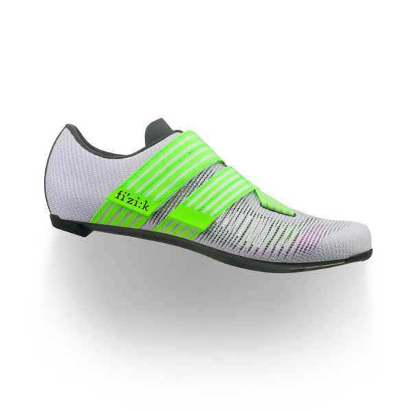 Fizik Vento Powerstrap Aeroweave plentiniai batai | Light Violet - Neon Green