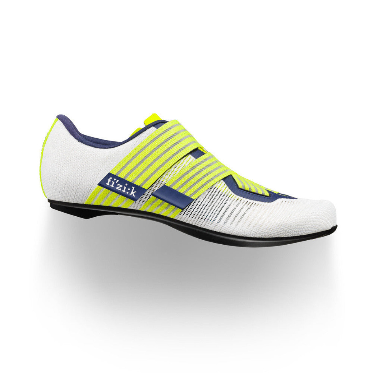 Fizik Vento Powerstrap Aeroweave plentiniai batai | Movi Yellow - White