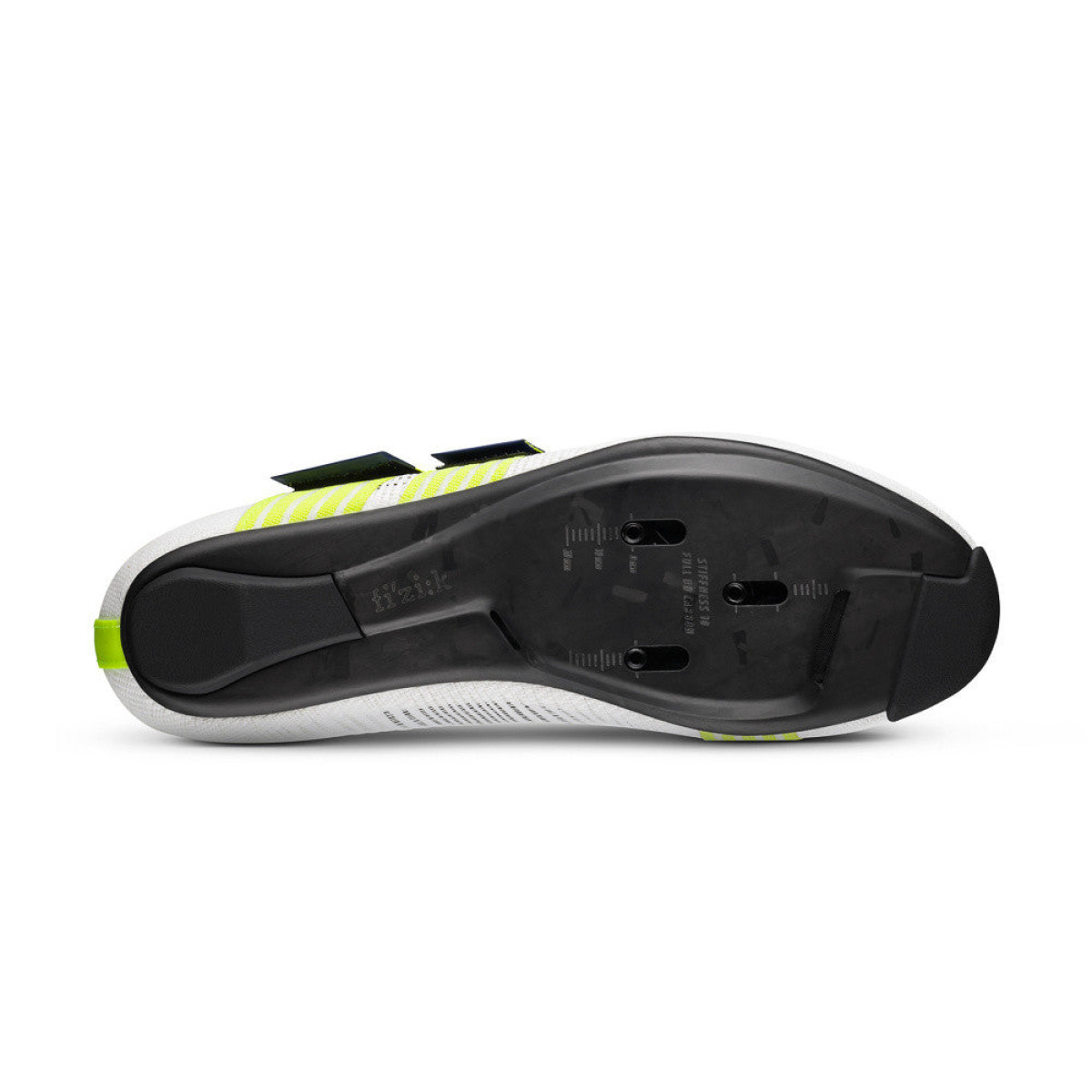 Fizik Vento Powerstrap Aeroweave plentiniai batai | Movi Yellow - White