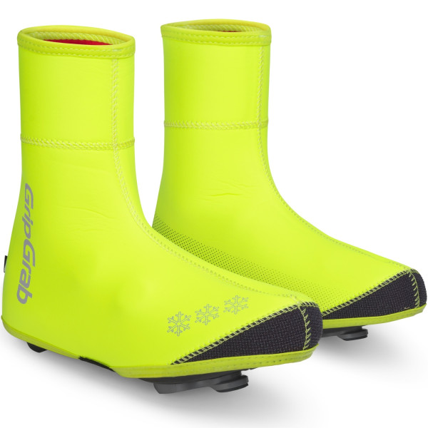 GripGrab Arctic Waterproof Deep Winter Road Shoe Covers | Yellow Hi-Vis