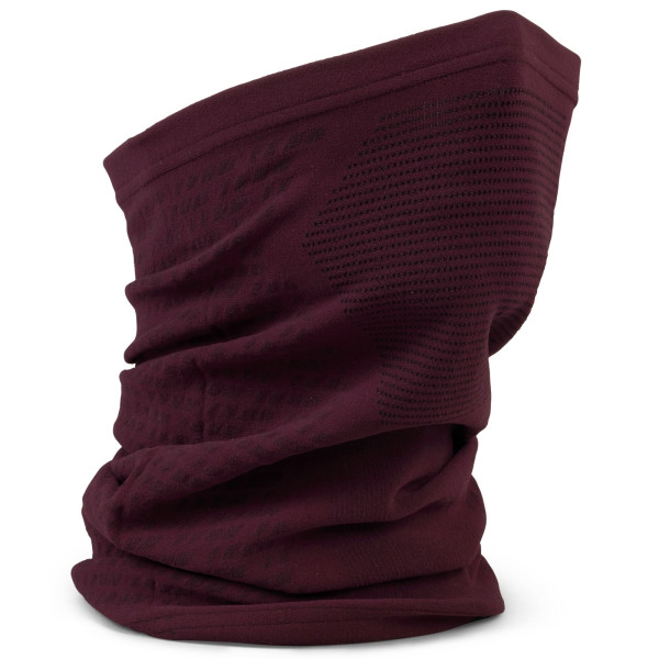 GripGrab Freedom Warp Knitted Seamless Neck Warmer | Dark Red