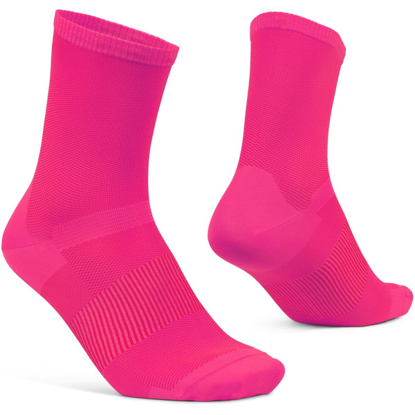 GripGrab Lightweight Airflow kojinės | Pink Hi-Vis