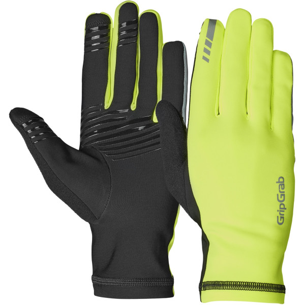 GripGrab Insulator 2 Spring-Autumn Gloves | Yellow Hi-Vis