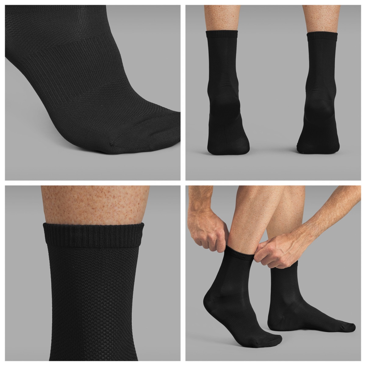 GripGrab Lightweight Airflow Short kojinės | Black GripGrab Lightweight Airflow Short kojinės | Black
