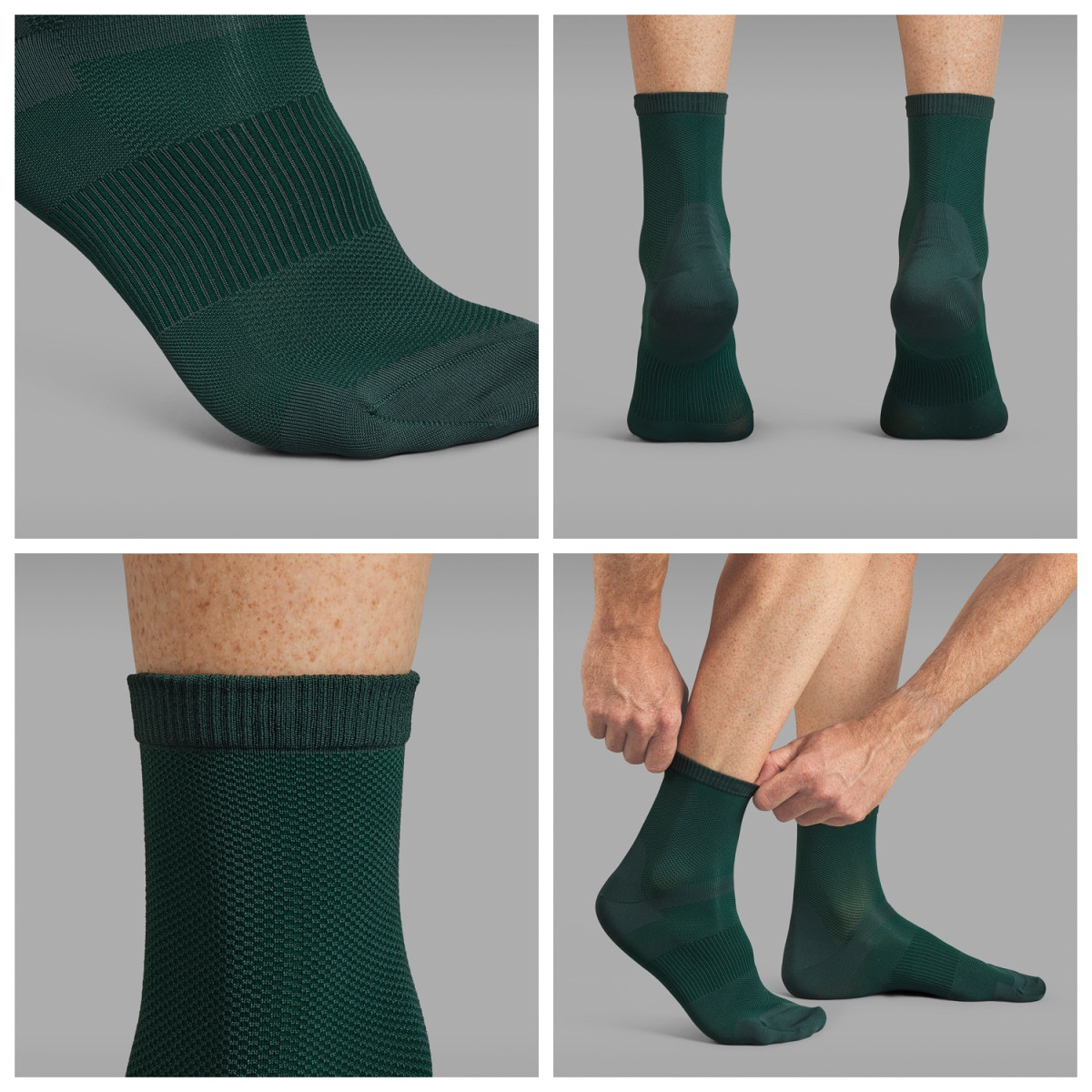 GripGrab Lightweight Airflow Short kojinės / Green GripGrab Lightweight Airflow Short kojinės / Green