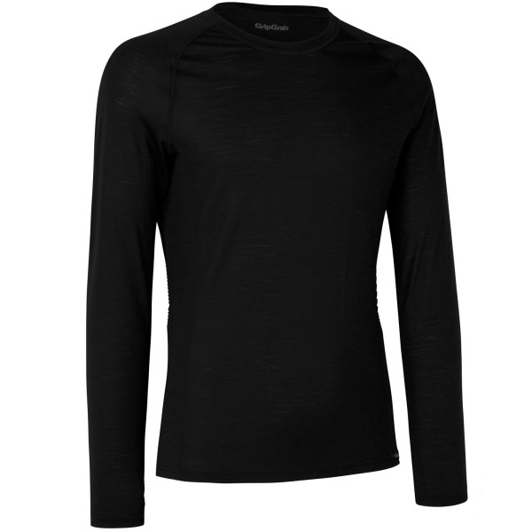 GripGrab Merino Polyfibre Long Sleeve Termo marškinėliai | Black