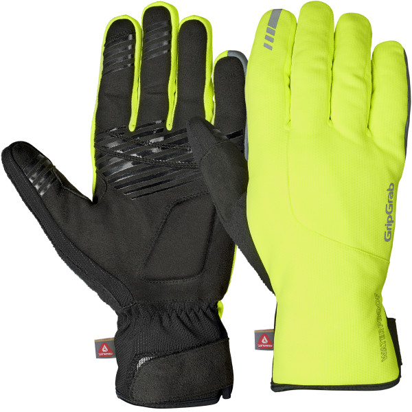 GripGrab Polaris 2 Waterproof Winter Gloves | Yellow Hi-Vis