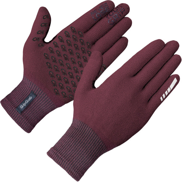 GripGrab Primavera 2 Merino Spring-Autumn Gloves | Dark Red